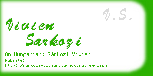 vivien sarkozi business card